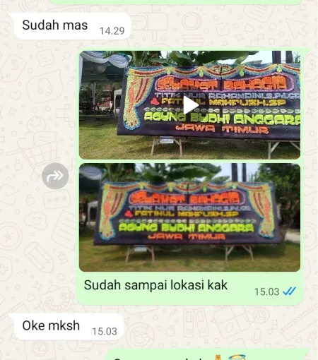 Pengiriman Papan Bunga Pondok Cabe Ilir